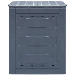 VidaXL Bac à Compost De Jardin Gris 60x60x73 Cm 260 L - Gris -Compostage Soldes 12089079 3