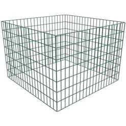 VIDAXL Composteur De Jardin Carré En Maille 100 X 100 X 70 Cm - Vert