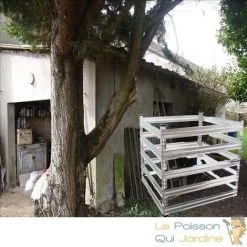 LEPOISSONQUIJARDINEFR Composteur De 900 Litres Pour Jardin, En Métal, Carré, 100 X 100 Cm - Acier