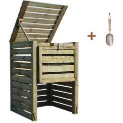 CÉMONJARDIN Composteur En Bois + Pelle