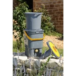 Préparateur D'engrais / Purin Maison BIOMIX - HOZELOCK 2028 0000 - Solution écologique Pour Fertiliser Vos Plantes - Garantie 2 Ans - Gris -Compostage Soldes 18413150 3