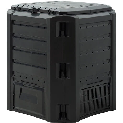 DEUBA Composteur Pour Jardin Déchets Température élevée Pour Humus 380/800/1200/1600L 380 L (en) 1 DEUBA Composteur Pour Jardin Déchets Température élevée Pour Humus 380/800/1200/1600L 380 L (en)