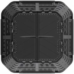 VidaXL Composteur De Jardin Noir 93,3x93,3x80 Cm 480 L - Noir 8 VidaXL Composteur De Jardin Noir 93,3x93,3x80 Cm 480 L - Noir -Compostage Soldes 19074662 4