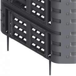 VidaXL Composteur De Jardin Noir 93,3x93,3x80 Cm 480 L - Noir 9 VidaXL Composteur De Jardin Noir 93,3x93,3x80 Cm 480 L - Noir -Compostage Soldes 19074662 5