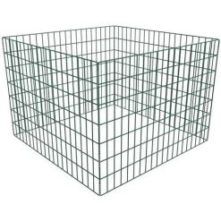 Topdeal Bac à Compost Carré En Maille De Jardin 100 X 100 X 70 Cm
