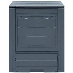 Hommoo Bac A Compost De Jardin Gris 60x60x73 Cm 260 L HDV29807 -Compostage Soldes 25142467 3