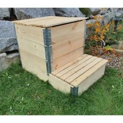 MULTITANKS Composteur évolutif En Bois Naturel De 570 Litres
