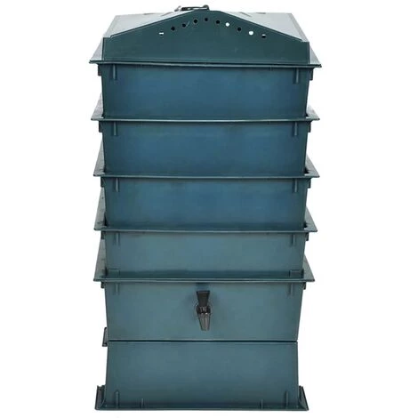TRUE DEAL Lombricomposteur 4 Plateaux 42 X 42 X 60 Cm 2 TRUE DEAL Lombricomposteur 4 Plateaux 42 X 42 X 60 Cm – Image 2