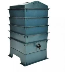 ASUPERMALL Lombricomposteur 4 Plateaux 42 X 42 X 60 Cm