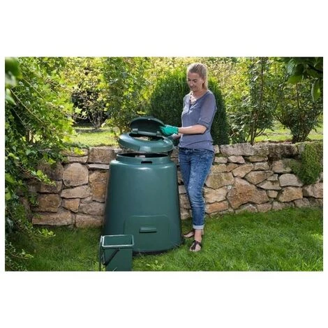 SUINGA Compostadora Jardin 280 Litros 80x80x89 Cm 2 SUINGA Compostadora Jardin 280 Litros 80x80x89 Cm – Image 2