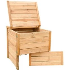 SAUVEGARDE58 Composteur De Jardin 650 Litres Douglas Du Morvan Beige - Beige