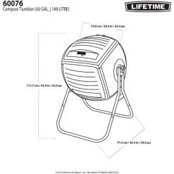 Lifetime Composteur 189L 9 Lifetime Composteur 189L -Compostage Soldes 27995513 5