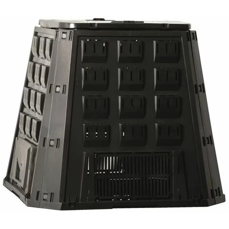 Nature Bac à Compost Noir 400 L - Noir 1 Nature Bac à Compost Noir 400 L - Noir