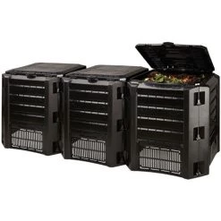 PROSPERPLAST Composteur Compogreen 1200L Noir 82,6x198x71,9 Cm - Noir -Compostage Soldes 29044024 5