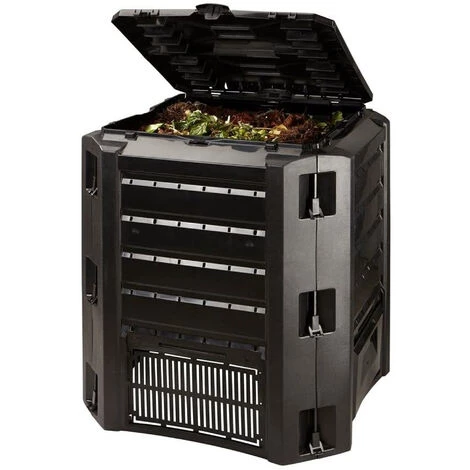 PROSPERPLAST Composteur Compogreen 220L Noir 75,3x61x61 Cm - Noir 2 PROSPERPLAST Composteur Compogreen 220L Noir 75,3x61x61 Cm - Noir – Image 2
