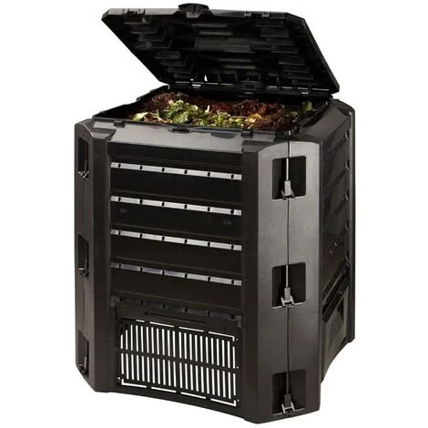 PROSPERPLAST Composteur Compogreen 320L Noir 80x70x70 Cm - Noir 2 PROSPERPLAST Composteur Compogreen 320L Noir 80x70x70 Cm - Noir – Image 2