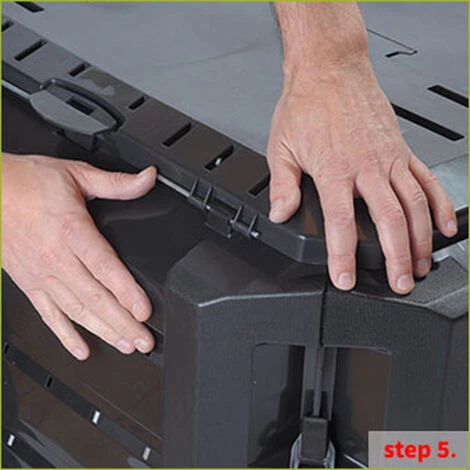 PROSPERPLAST Composteur Compogreen 380L Vert 82,6x71,9x71,9 Cm - Vert 4 PROSPERPLAST Composteur Compogreen 380L Vert 82,6x71,9x71,9 Cm - Vert – Image 4