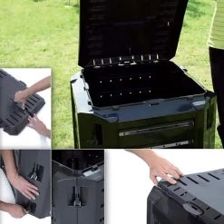 PROSPERPLAST Composteur Compogreen 380L Vert 82,6x71,9x71,9 Cm - Vert 9 PROSPERPLAST Composteur Compogreen 380L Vert 82,6x71,9x71,9 Cm - Vert -Compostage Soldes 29044031 5