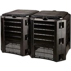 PROSPERPLAST Composteur Compogreen 800L Noir 82,6x135x71,9 Cm - Noir