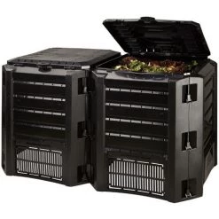 PROSPERPLAST Composteur Compogreen 800L Noir 82,6x135x71,9 Cm - Noir -Compostage Soldes 29044033 5