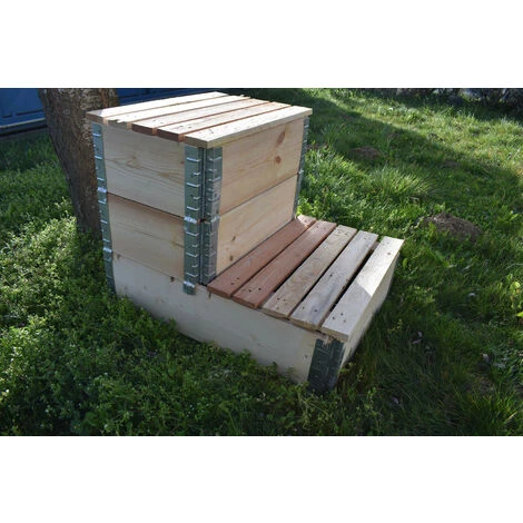 MULTITANKS Composteur évolutif En Bois Naturel De 192 Litres 800x600mm 2 MULTITANKS Composteur évolutif En Bois Naturel De 192 Litres 800x600mm – Image 2