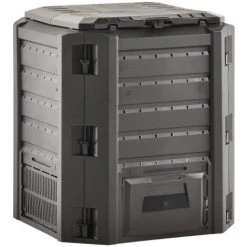 YOUTHUP Composteur De Jardin Noir 380 L - Noir -Compostage Soldes 30072566 4