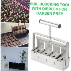 HAPPYSHOPPING KKmoon Outils De Plantation De Jardin Et De Culture De Legumes Bloc De Terre Faisant Un Bloc De Sol De 2 × 2 Pouces Avec Une Pelle A Trous 8 HAPPYSHOPPING KKmoon Outils De Plantation De Jardin Et De Culture De Legumes Bloc De Terre Faisant Un Bloc De Sol De 2 × 2 Pouces Avec Une Pelle A Trous -Compostage Soldes 31936146 4