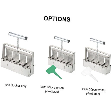 HAPPYSHOPPING KKmoon Outils De Plantation De Jardin Et De Culture De Legumes Bloc De Terre Faisant Un Bloc De Sol De 2 × 2 Pouces Avec Une Pelle A Trous 5 HAPPYSHOPPING KKmoon Outils De Plantation De Jardin Et De Culture De Legumes Bloc De Terre Faisant Un Bloc De Sol De 2 × 2 Pouces Avec Une Pelle A Trous – Image 5