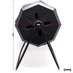 WILTEC Tonneau De Compostage Composteur à Tambour Capacité 160 Litres Rotatif Compost Décomposition -Compostage Soldes 3199089 4