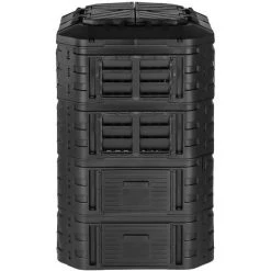 HILLVERT Composteur De Jardin Modulaire Bac De Compostage Rapide D'Extérieur Noir 1120 L - Noir -Compostage Soldes 35636732 4