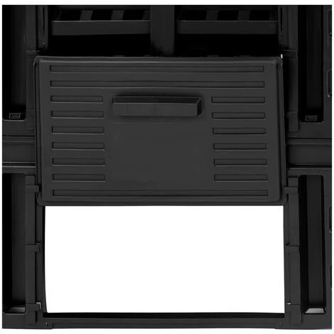 HILLVERT Composteur De Jardin Modulaire Bac De Compostage Rapide D'Extérieur Noir 860 L - Noir 2 HILLVERT Composteur De Jardin Modulaire Bac De Compostage Rapide D'Extérieur Noir 860 L - Noir – Image 2