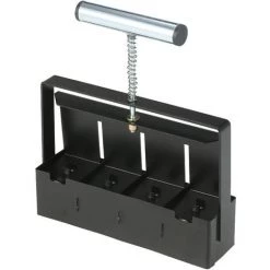 HAPPYSHOPPING Outil De Blocage De Sol Pour Bloqueur De Sol Portable De 2 Pouces Avec Plantoirs Planteurs Pour La Preparation Du Jardin,modele:Noir Noir