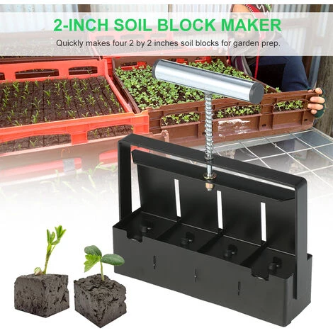 HAPPYSHOPPING Outil De Blocage De Sol Pour Bloqueur De Sol Portable De 2 Pouces Avec Plantoirs Planteurs Pour La Preparation Du Jardin,modele:Noir Noir 3 HAPPYSHOPPING Outil De Blocage De Sol Pour Bloqueur De Sol Portable De 2 Pouces Avec Plantoirs Planteurs Pour La Preparation Du Jardin,modele:Noir Noir – Image 3