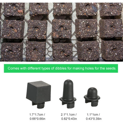 HAPPYSHOPPING Outil De Blocage De Sol Pour Bloqueur De Sol Portable De 2 Pouces Avec Plantoirs Planteurs Pour La Preparation Du Jardin,modele:Noir Noir 4 HAPPYSHOPPING Outil De Blocage De Sol Pour Bloqueur De Sol Portable De 2 Pouces Avec Plantoirs Planteurs Pour La Preparation Du Jardin,modele:Noir Noir – Image 4