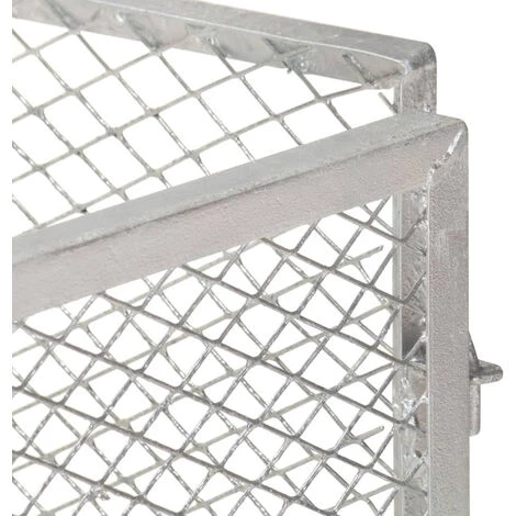 ASUPERMALL Composteur De Jardin 85x85x70 Cm Fer Galvanise 2 ASUPERMALL Composteur De Jardin 85x85x70 Cm Fer Galvanise – Image 2