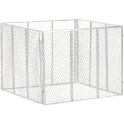 ASUPERMALL Composteur De Jardin 100x100x77 Cm Fer Galvanise