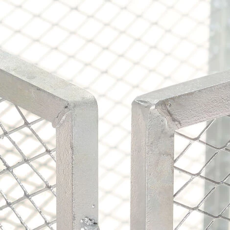 ASUPERMALL Composteur De Jardin 100x100x77 Cm Fer Galvanise 3 ASUPERMALL Composteur De Jardin 100x100x77 Cm Fer Galvanise – Image 3