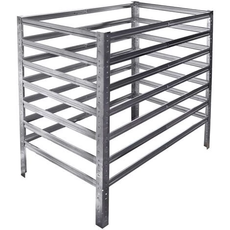 Shelfplaza® HOME 115x110x100 Cm Composteur 1265l Galvanisé / Composteur Jardin / Métallique Composteur De Jardin 1265l Capacité Comme Bacs à Compost De Jardin Pour Composts Et Déchets De Jardin - Galvanisé 1 Shelfplaza® HOME 115x110x100 Cm Composteur 1265l Galvanisé / Composteur Jardin / Métallique Composteur De Jardin 1265l Capacité Comme Bacs à Compost De Jardin Pour Composts Et Déchets De Jardin - Galvanisé