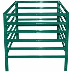 Shelfplaza® HOME 90x50x50 Cm Composteur 225l Jardin Vert / Composteur Jardin / Métallique Composteur De Jardin 225l Capacité Comme Bacs à Compost De Jardin Pour Composts Et Déchets De Jardin - Jardin Vert -Compostage Soldes 39866294 3
