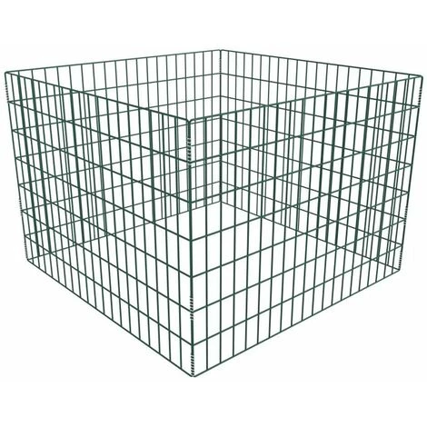 HAPPYSHOPPING Bac A Compost Carre En Maille De Jardin 100 X 100 X 70 Cm 1 HAPPYSHOPPING Bac A Compost Carre En Maille De Jardin 100 X 100 X 70 Cm