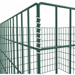 HAPPYSHOPPING Bac A Compost Carre En Maille De Jardin 100 X 100 X 70 Cm 5 HAPPYSHOPPING Bac A Compost Carre En Maille De Jardin 100 X 100 X 70 Cm -Compostage Soldes 40547770 3