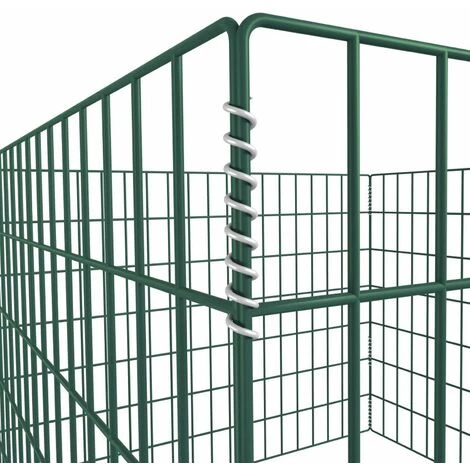 HAPPYSHOPPING Bac A Compost Carre En Maille De Jardin 100 X 100 X 70 Cm 3 HAPPYSHOPPING Bac A Compost Carre En Maille De Jardin 100 X 100 X 70 Cm – Image 3