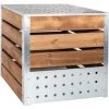 GUILLOUARD Silo à Compost Acier Et Bois 700L Argent - Argent