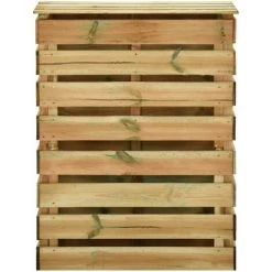HAPPYSHOPPING Composteur De Jardin A Lattes 2 Pcs 80x50x100 Cm Pin Impregne -Compostage Soldes 42186044 4