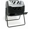 HELLOSHOP26 Tonneau De Compostage Rotatif Composteur Compost Bac à Compost De Jardin 160l
