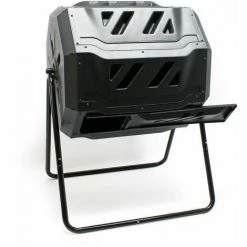 HELLOSHOP26 Tonneau De Compostage Rotatif Composteur Compost Bac à Compost De Jardin 160l