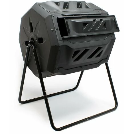HELLOSHOP26 Tonneau De Compostage Rotatif Composteur Compost Bac à Compost De Jardin 160l 2 HELLOSHOP26 Tonneau De Compostage Rotatif Composteur Compost Bac à Compost De Jardin 160l – Image 2