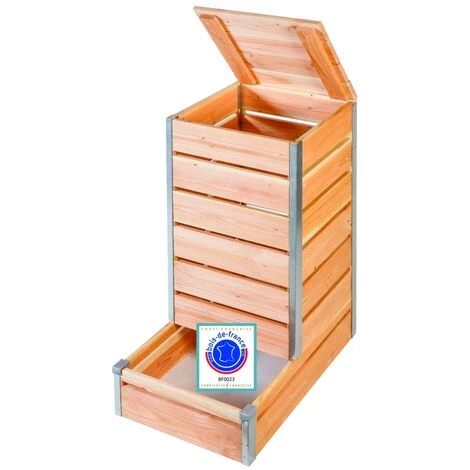 MON PETIT POTAGER Composteur à Accès Direct Petit Modèle - Bois - 80cm X 45cm X 98cm 1 MON PETIT POTAGER Composteur à Accès Direct Petit Modèle - Bois - 80cm X 45cm X 98cm