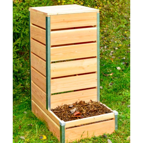MON PETIT POTAGER Composteur à Accès Direct Petit Modèle - Bois - 80cm X 45cm X 98cm 2 MON PETIT POTAGER Composteur à Accès Direct Petit Modèle - Bois - 80cm X 45cm X 98cm – Image 2