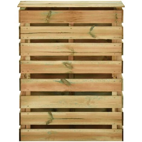 YOUTHUP Composteur De Jardin à Lattes 2 Pcs 80x50x100 Cm Pin Imprégné - Brun 4 YOUTHUP Composteur De Jardin à Lattes 2 Pcs 80x50x100 Cm Pin Imprégné - Brun – Image 4